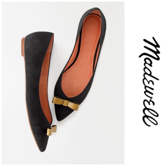 Madewell Shoes - Madewell the bow tie skimmer pointy toe flats 8.5